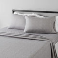 Amazon Basics Lightweight Super Soft Easy Care Microfiber 4 Piece Bed Sheet Set With 14-inch Deep Pockets - Queen, Grey Arrows,Printed