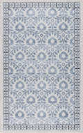 Gertmenian Indoor Boho Area Rug | Home Decor for Entryway, Bedroom, Living Room, Office, Kitchen | Non Slip, Soft, Printed Accent Rugs | Esme, Blue, 3x5 Small, 24559