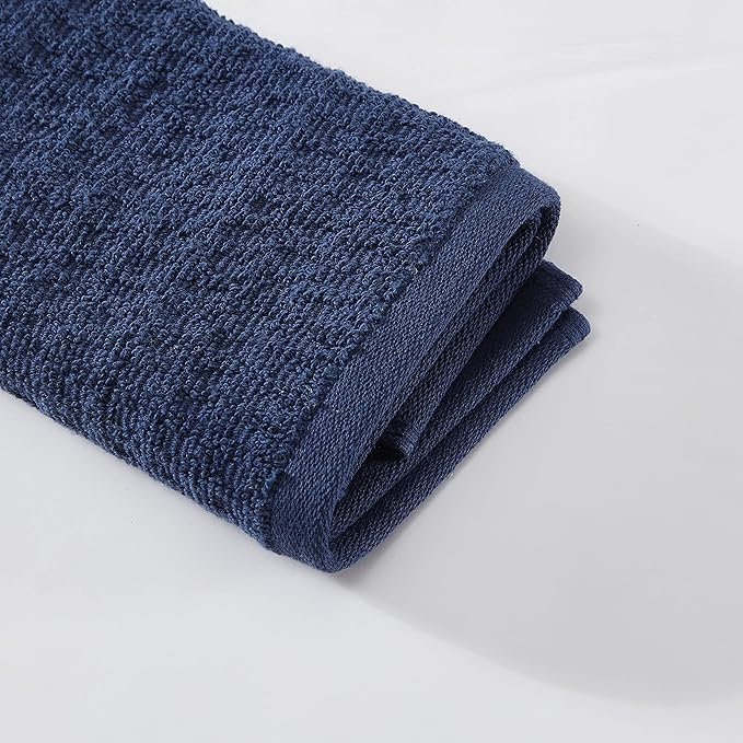 Tommy Bahama - Washcloths, Soft & Absorbent Cotton Towels, Low Linting & Fade Resistant, Oeko-Tex Certified (Northern Pacific Dark Blue, 12 Piece)
