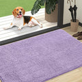 OLANLY Dog Door Mat for Muddy Paws 47x32, Absorbs Moisture and Dirt, Absorbent Non-Slip Washable Doormat, Quick Dry Chenille Mud Mat for Dogs, Entry Indoor Entryway Carpet for Inside Floor, Lavender