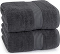 Utopia Towels - Luxurious Jumbo Bath Sheet - 600 GSM 100% Cotton Highly Absorbent and Quick Dry Extra Large Bath Towel - Super Soft Hotel Quality Towel (35 x 70 Inches, Grey) (8 Pack)