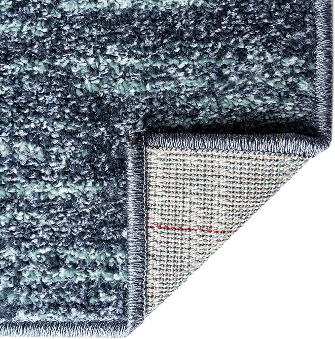 Unique Loom Autumn Collection Area Rug - Providence (7' 10" x 10' Rectangle, Blue Gray/ Light Brown)