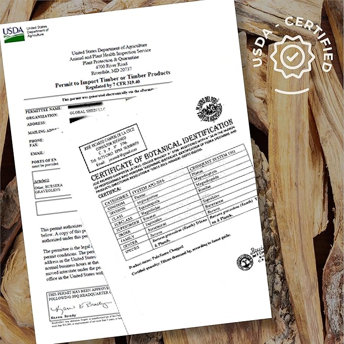 Palo Santo Premium Sticks (20), Smudging Incense High Resine, Pure Palo Santo Wood Certified from Peru. Ethically Sustainably Harvested. Protection, Meditation, Spiritual Cleansing
