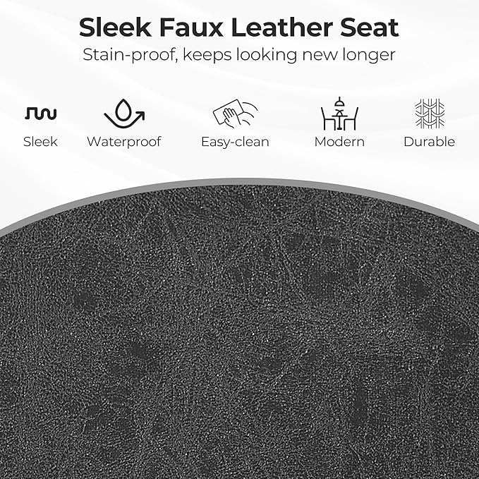 Zouron Mid Century Modern Accent Chair with Oak Wood Legs, Upholstered Swivel Chair No Wheels, Side Accent Armchair Vanity Chair for Small Space Home Office Living Room Bedroom, Black