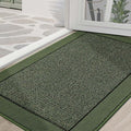 BEQHAUSE Indoor Door Mat 36" x 60", Dirt Trapper Door Mats Non-Slip Entryway Rugs Washable, Resist Dirt Absorbent Welcome Mat, Low Profile Floor Mats for Front Back Door and Entryway, Green