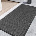 Indoor Outdoor Front Door Mats, 48" x 36" Rubber Backing Non Slip Durable Welcome Floor Mats for Patio, Garage Entrance, Stain and Fade Resistant Commercial Doormats for High Traffic