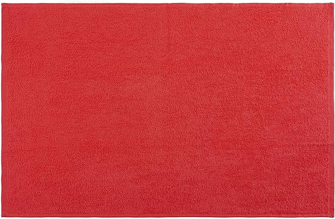 Nautica 100% Cotton Kitchen Towels Set of 3 | 18" X 28" Super Absorbent Reusable Cleaning Cloths, Tea Towels, Hand Towels for Drying Dishes | Red Plaid/Red Dish Towels for Kitchen Shops & Bars