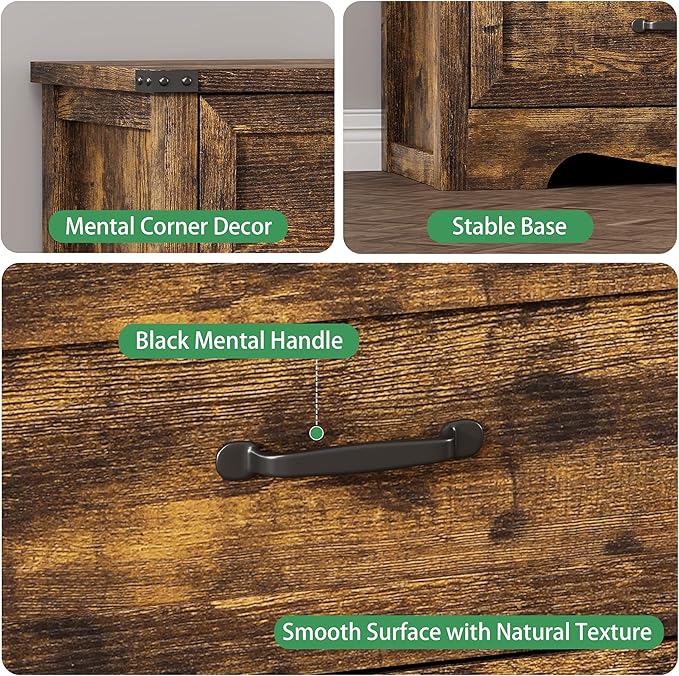 Dresser for Bedroom with 9 Drawers, 59" Wide Wood Chest of Drawers with Deep Drawers & Mental Handle, Modern Dresser TV Stand, Wooden Closet Storage Organizer for Living Room, Hallway, Entryway, Brown