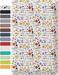 Ophanie Kitchen Mats for Floor, 3/4 inch Thick, 17x28 Anti Fatigue Cushioned Mat, Kitchen Rugs, Waterproof, Comfort Ergonomic Standing Mat for Office, Home, Sink, White Flower Non-Slip Ridged Bottom