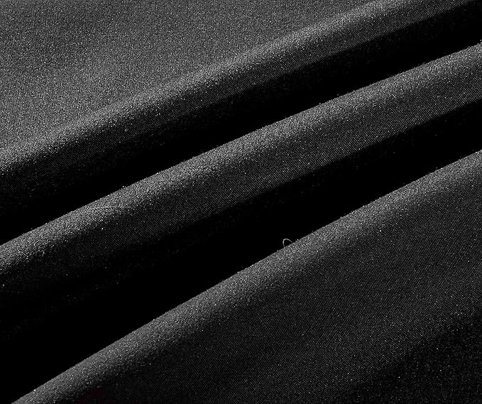 FUNSTERSIN Sheets & Beyond Wrap Around Solid Microfiber Luxury Hotel Quality Fabric Bedroom Gathered Ruffled Bedding Bed Skirt 14 Inch Drop (Twin, Black)