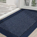 BEQHAUSE Indoor Door Mat 36" x 60", Dirt Trapper Door Mats Non-Slip Entryway Rugs Washable, Resist Dirt Absorbent Welcome Mat, Low Profile Floor Mats for Front Back Door and Entryway, Blue