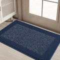 BEQHAUSE Indoor Door Mat 20" x 32", Dirt Trapper Door Mats Non-Slip Entryway Rugs Washable, Resist Dirt Absorbent Welcome Mat, Low Profile Floor Mats for Front Back Door and Entryway, Blue