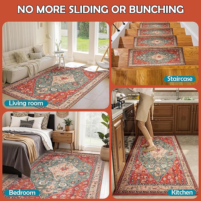 Waterproof Rug Pad, 2x3 Ft Under Area Rug Carpet Pad, Non Slip Rug Pads for All Floors and Hardwood Floors Finishes, Keep Carpets in Place Soft and Prevent Rug from Wrinkling or Buckling