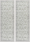 Gertmenian Indoor Boho Area Rug | Home Decor for Entryway, Bedroom, Living Room, Office, Kitchen | Non Slip, Soft, Printed Accent Rugs | Esme, Sage, 2x6 Runner, 24571 (Pack of 2)