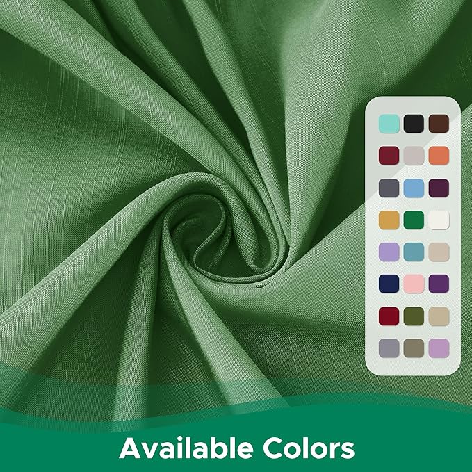 Biscaynebay Wrap Around Bed Skirts for Queen Beds 16" Drop, Sage Adjustable Elastic Dust Ruffles Easy Fit Wrinkle Resistant Silky Luxurious Fabric Machine Washable