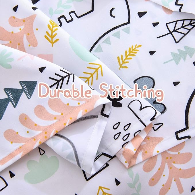 JSD Unicorn Tree Kids Sheet Set Full Size, 4 Piece Printed Microfiber Bed Sheets Deep Pocket