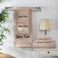 Personalized Towels - Customized Turkish Cotton Towel Set, Monogrammed Towels with Initials, Name & Embroidery, Idea for Weddings, Bridal Showers, Anniversaries, Housewarming, New Home