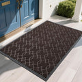 Yimobra Extra Large Door Mat 60x36, All-Season Waterproof Doormat Outdoor Entrance, Heavy Duty Non-Slip Outside Door Mat for Garage Patio Proch Entryway Indoor, Easy Clean, Coffee