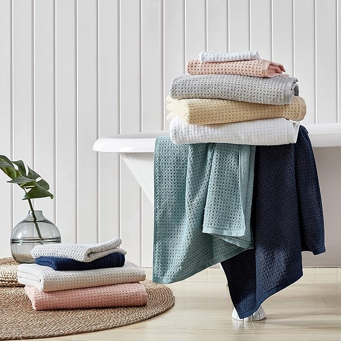 Tommy Bahama - Bath Towels, Highly Absorbent & Soft Bathroom Essentials, Low Linting & Fade Resistant, Oeko-Tex Certified (Northern Pacific Sun Yellow, 6-Piece)