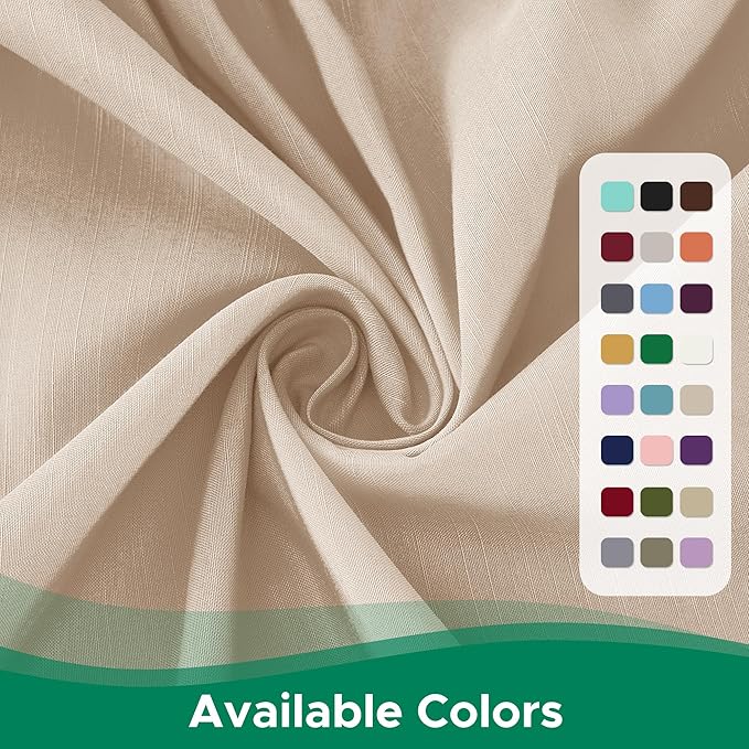 Biscaynebay Wrap Around Bed Skirts for King & Cal King Beds 14" Drop, Sand Adjustable Elastic Dust Ruffles Easy Fit Wrinkle Resistant Silky Luxurious Fabric Machine Washable