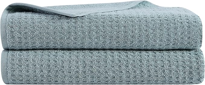 Tommy Bahama - Bath Towels, Highly Absorbent & Soft Bathroom Essentials, Low Linting & Fade Resistant, Oeko-Tex Certified (Northern Pacific Turquoise, 2-Piece)