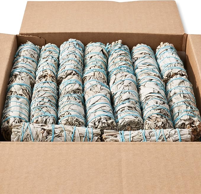 40 White Sage Smudge Sticks ~ Sustainably Grown Sage Bundles for Smudging, Smudge Kit, Ceremony, Spiritual Use, Home & Office Cleansing or Smoke Cleanse (40 Pack)