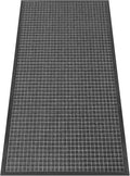 Kuyal Front Door Mat, 3'*6' Door Mat for Inside Outside Entrance,Waterproof Welcome Mats with Non-Slip Backing, Indoor Outdoor Entryway, Commercial Floor Mats, Durable & Easy to Clean, Dark Gray
