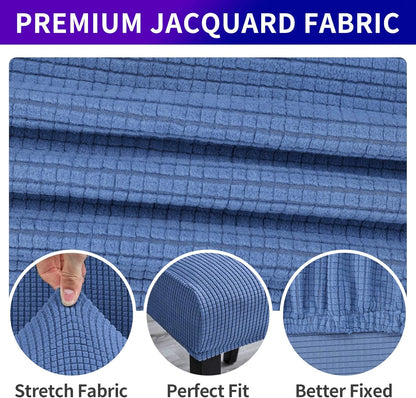 Howhic Stretch Chair Covers for Dining Room Set of 6, Removable Dining Room Chair Covers, Dining Chair Slipcovers Seat Protector, Great for Home and Banquet Decoration (Periwinkle Blue, 6 Pack)