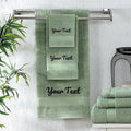 Personalized Towels - Customized Turkish Cotton Towel Set, Monogrammed Towels with Initials, Name & Embroidery, Idea for Weddings, Bridal Showers, Anniversaries, Housewarming, New Home