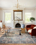 Loloi Margot Collection MAT-02 Terracotta/Lagoon 5'-0" x 7'-6" Area Rug feat. CloudPile, No-Shed Easy Clean Large Patterned Area Rug for Living Room, Bedroom, Dining Area