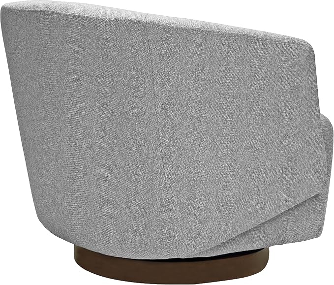 MINCETA Accent Chair,Modern Swivel Chairs for Living Room and Bedroom Reading with Wood Base,Set of 2,Performance Fabric in Gray