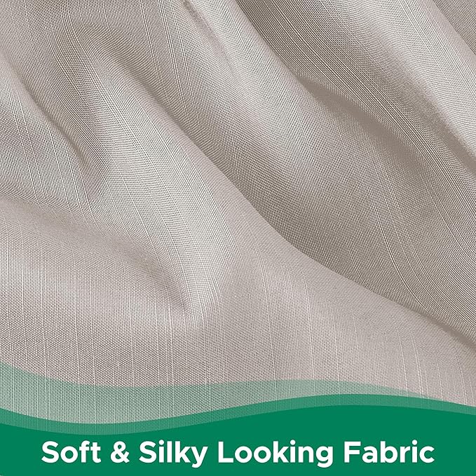 Biscaynebay Wrap Around Bed Skirts for Queen Beds with 21" Drop, Camel Grey Adjustable Elastic Dust Ruffles Easy Fit Wrinkle Resistant Silky Luxurious Fabric Machine Washable