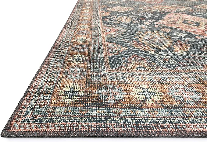 Loloi Skye Collection SKY-10 Sea/Rust 6'-0" x 9'-0" Area Rug