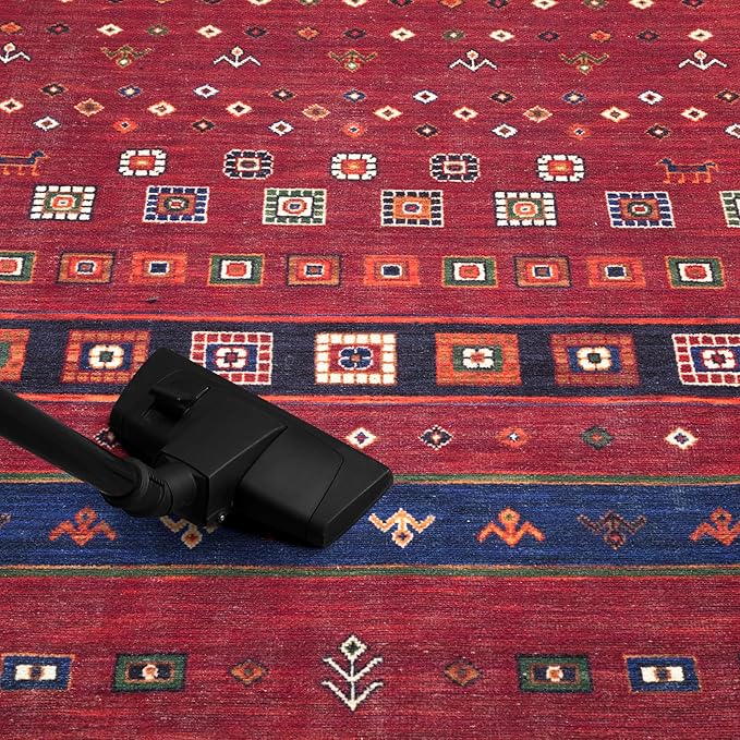 Keen Home Design 2x7 Rug - Machine Washable Runner Rug with Non-Slip Backing, Ideal for Hallway, Entryway, Kitchen, Laundry Room - Vintage, Easy Clean, Durable, Low Pile Rug - (2'6" x 7')