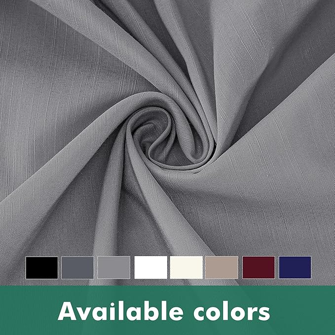 Biscaynebay Wrap Around Bed Skirts with Split Corners for Queen Beds 15" Drop, Silver Grey Adjustable Elastic Dust Ruffles Easy Fit Wrinkle Resistant Silky Luxurious Fabric Machine Washable