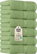 Utopia Towels 6 Pack Premium Hand Towels Set, 16 by 28 inches, 100% Ring Spun Cotton, Ultra Soft and Highly Absorbent 600GSM Towels for Bathroom, Gym, Shower, Hotel, and Spa, Sage Green