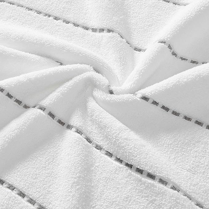 Tommy Bahama - Bath Towels, 100% Soft & Absorbent Cotton, Low Linting & Fade Resistant, Medium Weight Bathroom Towels (Ridley Solid Grey, 3 Piece)