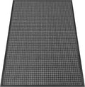 Kuyal Front Door Mat, 4'*6' Door Mat for Inside Outside Entrance,Waterproof Welcome Mats with Non-Slip Backing, Indoor Outdoor Entryway, Commercial Floor Mats, Durable & Easy to Clean, Dark Gray
