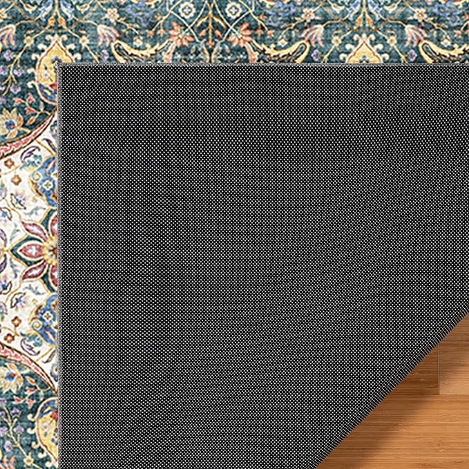 Gertmenian Indoor Bohemian Accent Rug - 3x5 Small, Non-Shedding, Ideal for High Traffic in Living Room, Bedroom, Entryway - Moroccan, Dk. Green, 26838