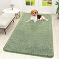 OLANLY Dog Door Mat for Muddy Paws 59x32, Absorbs Moisture and Dirt, Absorbent Non-Slip Washable Doormat, Quick Dry Chenille Mud Mat for Dogs, Entry Indoor Entryway Carpet for Inside Floor, Sage Green