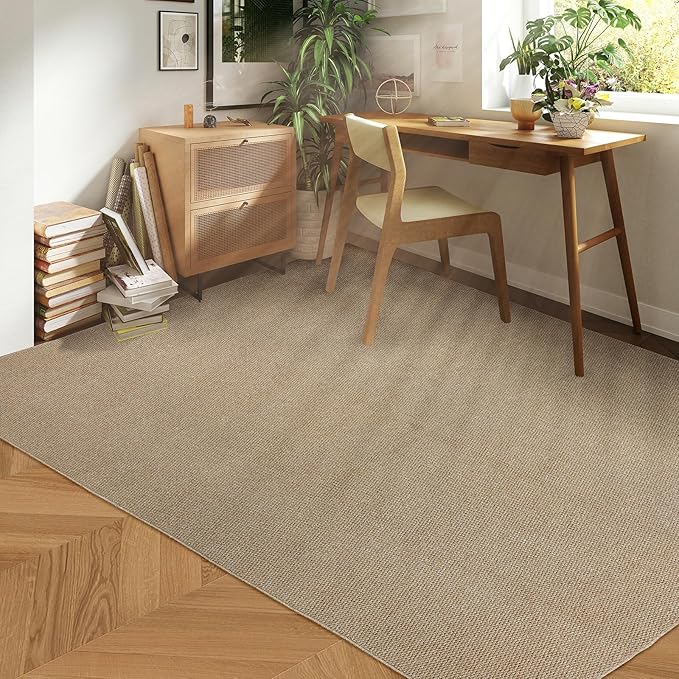 5x7 Area Rugs - Rug for Living Room, Washable Area Rugs 5x7 for Bedroom, Non-Slip Carpet for Dorm Room (Brown)