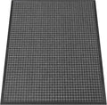 Kuyal Front Door Mat, 3'*4' Door Mat for Inside Outside Entrance,Waterproof Welcome Mats with Non-Slip Backing, Indoor Outdoor Entryway, Commercial Floor Mats, Durable & Easy to Clean, Dark Gray