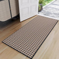 Door Mat 24x72 Dirt Resistant and Absorbent, Non-Slip Rubber Backing Floor Mats, Easy Clean Low-Profile Doormat for Entryway, Front Door, Inside Entrance Black
