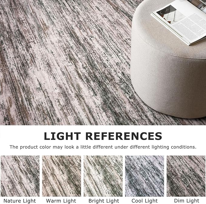 2x7 Modern Abstract Runner Rug for Hallways, Brown Green Black White Super Soft Hallway Decor Kitchen Rugs with Non-Slip, Non-Shedding Washable Rug for Hallways Entryway Bedroom Indoor