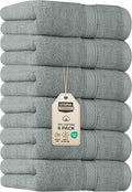Utopia Towels 6 Pack Premium Hand Towels Set, 16 by 28 inches, 100% Ring Spun Cotton, Ultra Soft and Highly Absorbent 600GSM Towels for Bathroom, Gym, Shower, Hotel, and Spa, Cool Grey