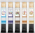 Bakery Incense Sticks Variety Set Bulk 500 Pack Sampler 11" Sticks - 5 Bundles of 100 Sticks Per Bundle. Birthday Cake, Blueberry Muffin, Chocolate Cake, Gingerbread Cookie and Sugared Snickerdoodle.