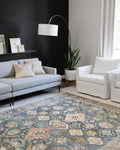 Loloi II Skye Collection SKY-10 Sea/Rust 3'-6" x 5'-6" Accent Rug
