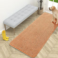 OLANLY Dog Door Mat for Muddy Paws 59x24, Absorbs Moisture and Dirt, Absorbent Non-Slip Washable Doormat, Quick Dry Chenille Mud Mat for Dogs, Entry Indoor Entryway Carpet for Inside Floor, Orange