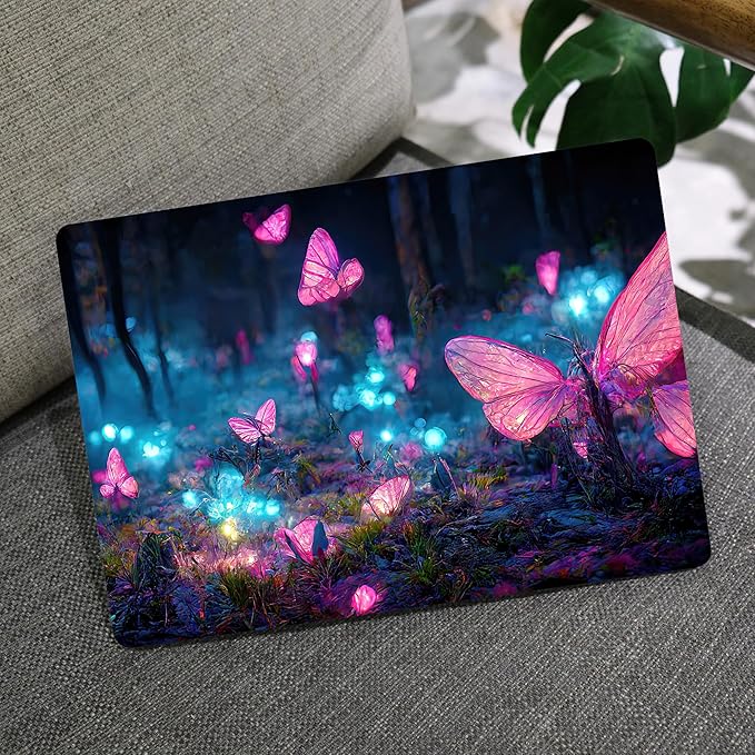 MEEgoodo for MacBook Air 13 inch Case 2021 2020 2019 2018 Released A2337 M1 A2179 A1932 with Touch ID, Plastic Hard Shell & Keyboard Cover Compatible with MacBook Air Case 13.3, Fantasy Forest