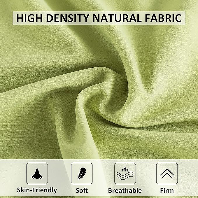 ELNIDO QUEEN Body Pillow with Pillowcase - Soft Long Bed Pillow for Adults - Breathable Full Body Pillow Insert for Sleeping, 20x54inches - Sage Green